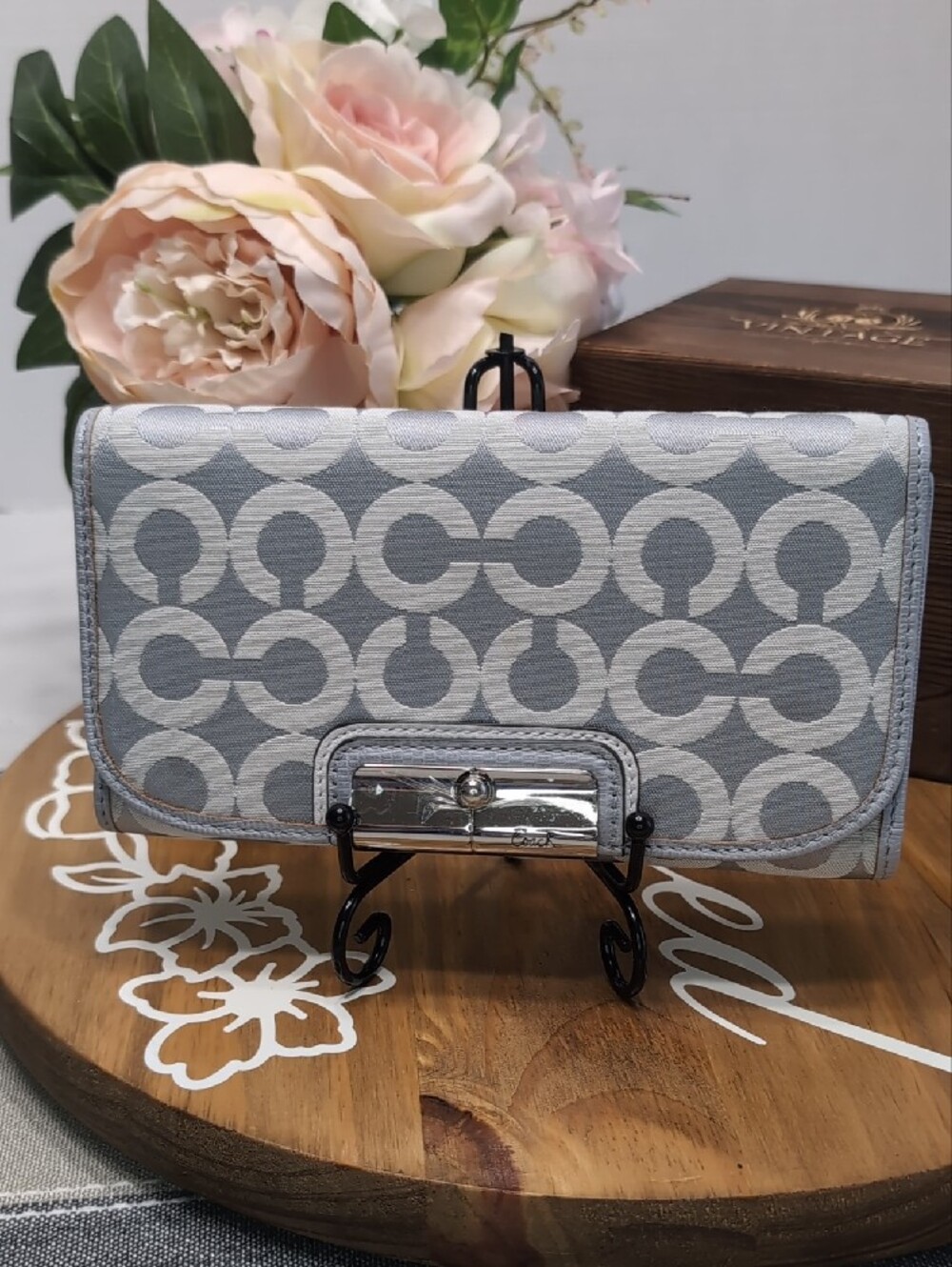 Coach Kristin Signature Fabric Clutch Wristlet
